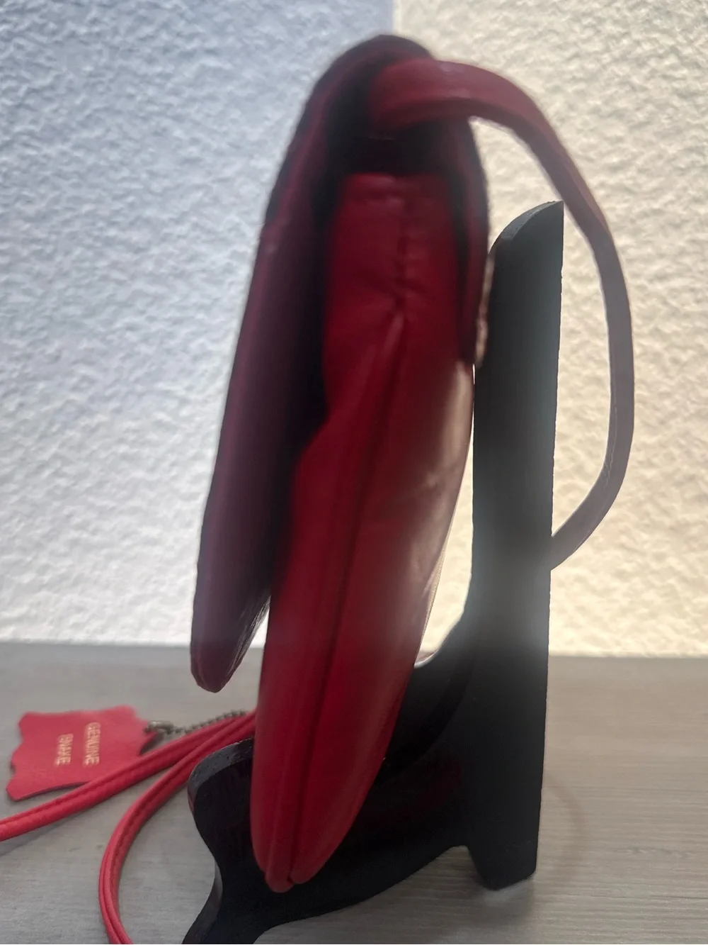 Vintage Jennifer Moore Genuine Snake Red Leather Crossbody Shoulder Purse Bag